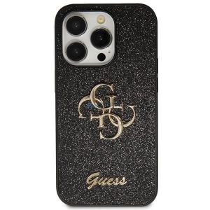 Guess GUHCN61HG4SGK tok iPhone 11 / Xr - fekete csillogó írás Big 4G