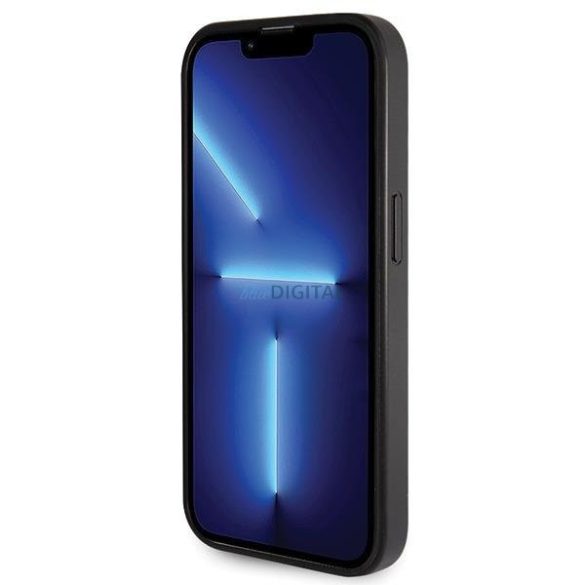 Guess GUHCP14LHG4SGK tok iPhone 14 Pro - fekete csillogó írás Big 4G