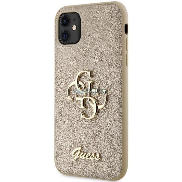 Guess GUHCN61HG4SGD tok iPhone 11 / Xr - arany csillogó írás Big 4G