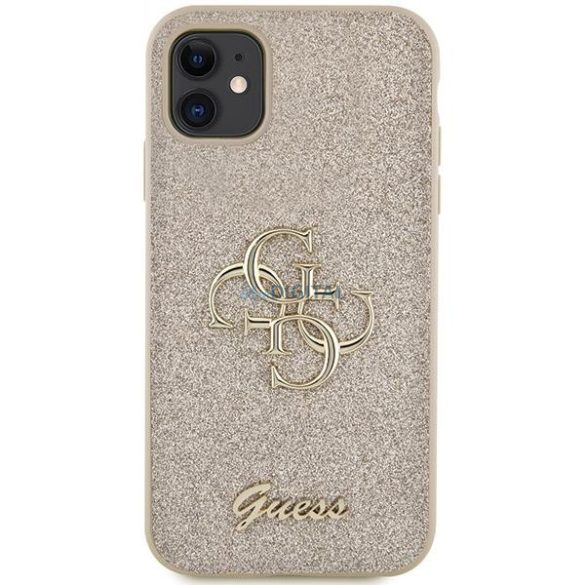 Guess GUHCN61HG4SGD tok iPhone 11 / Xr - arany csillogó írás Big 4G