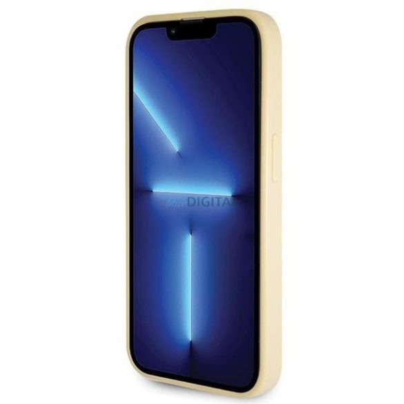 Guess GUHCP14LHG4SGD tok iPhone 14 Pro - arany csillogó írás Big 4G