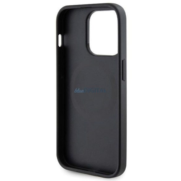 Guess GUHMP14LPSAHMCK tok iPhone 14 Pro készülékhez - fekete Saffiano MagSafe