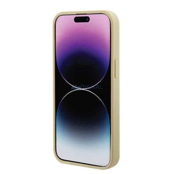 Guess GUHMP15MPSAHMCB iPhone 15 Plus 6.7" arany/arany keménytok Saffiano MagSafe