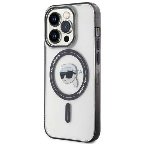 Karl Lagerfeld KLHMP15LHKHNOTK tok iPhone 15 Pro készülékhez - átlátszó