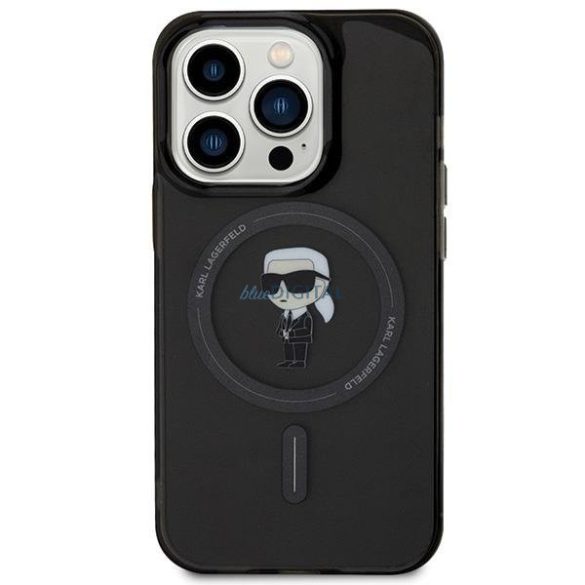 Karl Lagerfeld IML IML ikonikus MagSafe tok iPhone 15 Pro készülékhez - fekete