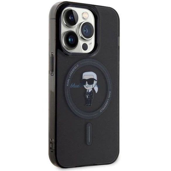 Karl Lagerfeld IML IML ikonikus MagSafe tok iPhone 15 Pro készülékhez - fekete