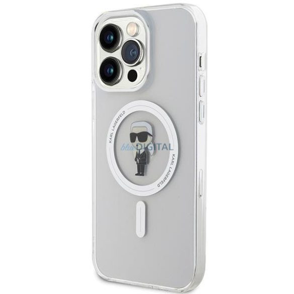 Karl Lagerfeld IML IML ikonikus MagSafe tok iPhone 15 Pro Max készülékhez - átlátszó