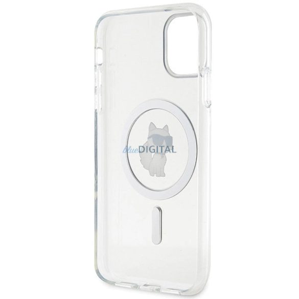 Karl Lagerfeld IML Choupette MagSafe kompatibilis tok iPhone 11 / Xr - átlátszó