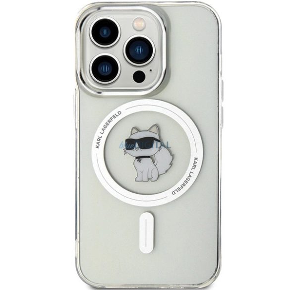 Karl Lagerfeld IML Choupette MagSafe-kompatibilis tok iPhone 14 Pro - átlátszó