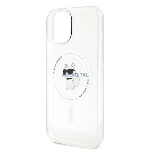 Karl Lagerfeld IML Choupette MagSafe tok iPhone 15 készülékhez - átlátszó