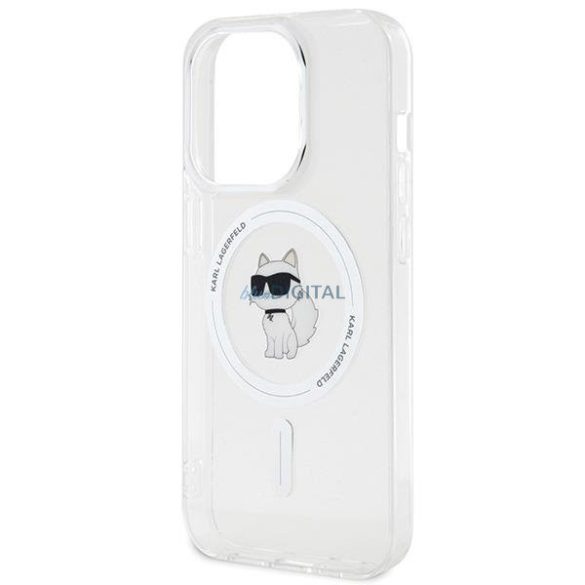 Karl Lagerfeld IML Choupette MagSafe tok iPhone 15 Pro készülékhez - átlátszó