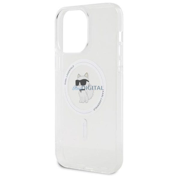 Karl Lagerfeld IML Choupette MagSafe tok iPhone 15 Pro Max készülékhez - átlátszó
