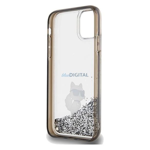 Karl Lagerfeld Liquid Glitter Choupette tok iPhone 11 / Xr - átlátszó