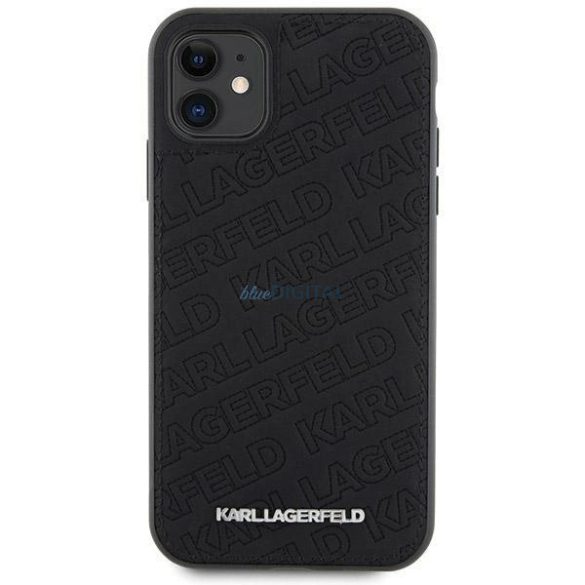 Karl Lagerfeld steppelt K mintás tok iPhone 11 / Xr - fekete