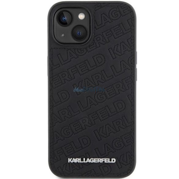 Karl Lagerfeld steppelt K mintás tok iPhone 15 - fekete