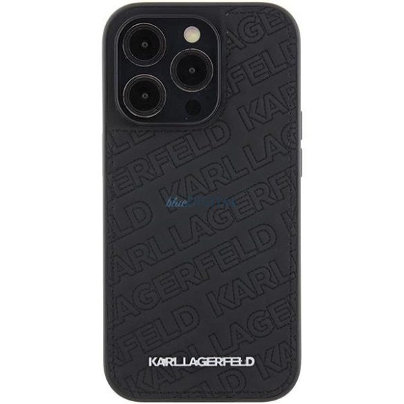 Karl Lagerfeld steppelt K mintás tok iPhone 15 Pro - fekete