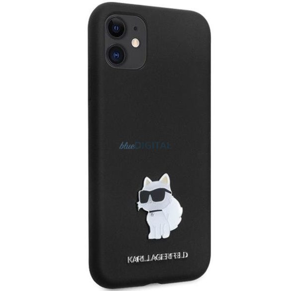 Karl Lagerfeld KLHCN61SMHCNPK tok iPhone 11 / Xr - fekete Szilikon C fémtű