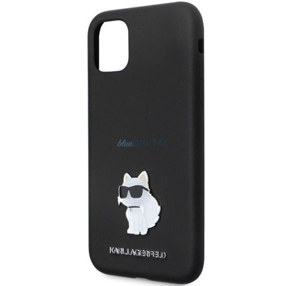 Karl Lagerfeld KLHCN61SMHCNPK tok iPhone 11 / Xr - fekete Szilikon C fémtű