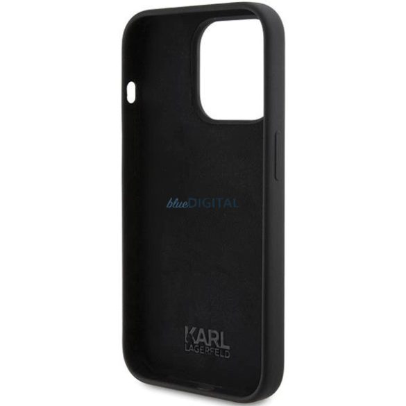 Karl Lagerfeld szilikon Karl Script tok iPhone 15 Pro - fekete