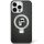 Karl Lagerfeld KLHMP15SHMRSKCK iPhone 15 6.1" fekete keménytok gyűrűs állvány Karl&Choupette MagSafe