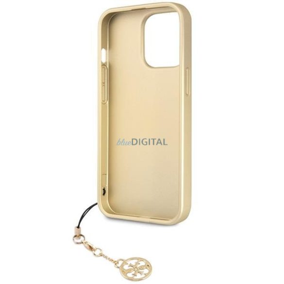 Guess GUHCP14LGF4GGR iPhone 14 Pro 6.1" szürke keménytok 4G Charms kollekció