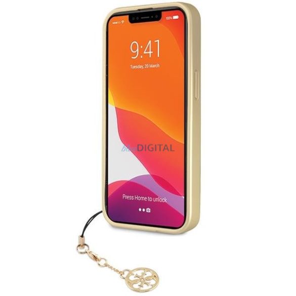 Guess GUHCP14SGF4GGR iPhone 14 6.1" szürke keménytok 4G Charms kollekció