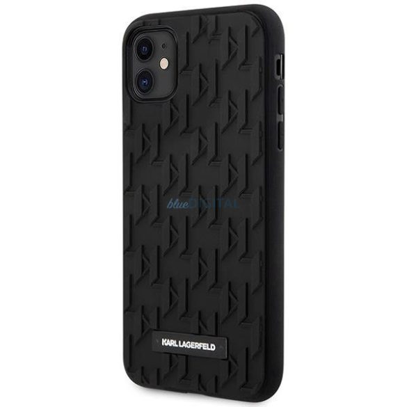 Karl Lagerfeld KLHCN61RUPKLPK iPhone 11 / Xr 6.1" keménytok fekete 3D Monogram