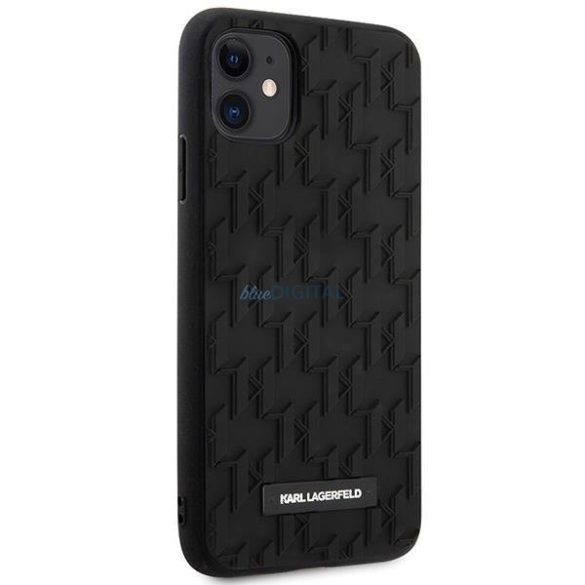 Karl Lagerfeld KLHCN61RUPKLPK iPhone 11 / Xr 6.1" keménytok fekete 3D Monogram