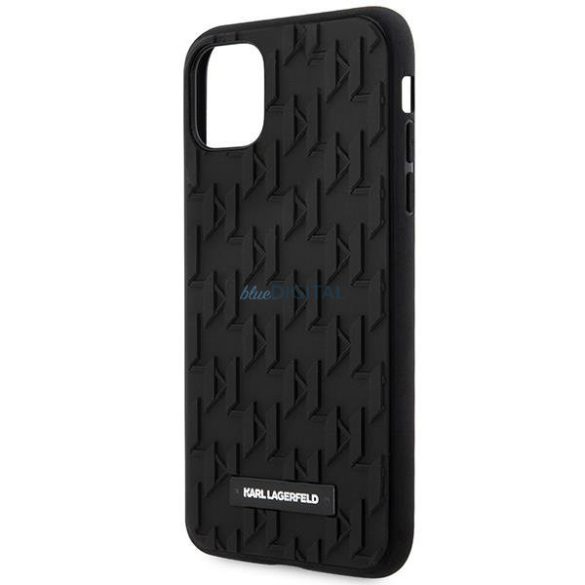 Karl Lagerfeld KLHCN61RUPKLPK iPhone 11 / Xr 6.1" keménytok fekete 3D Monogram