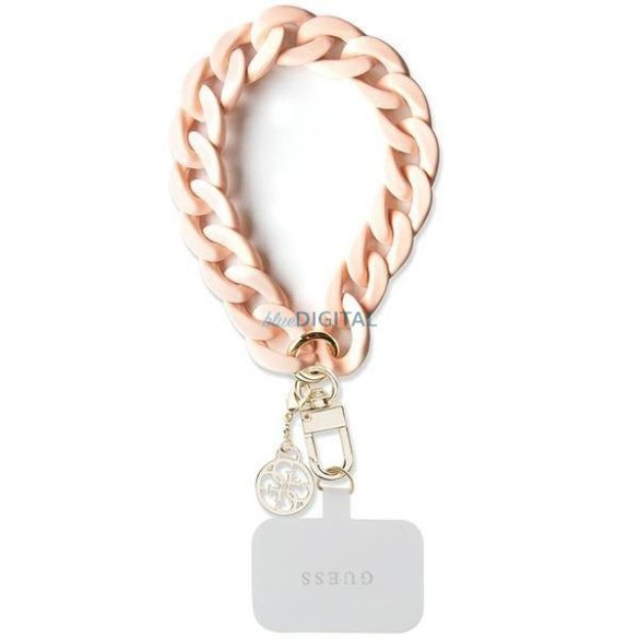 Guess GUOUCBMC4MP Universal Big Hand Strap tok - rózsaszín akril 4G Charm