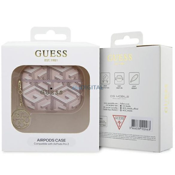 Guess GUAP2PGCE4CP tok AirPods Pro 2 tok - rózsaszín GCube Charm