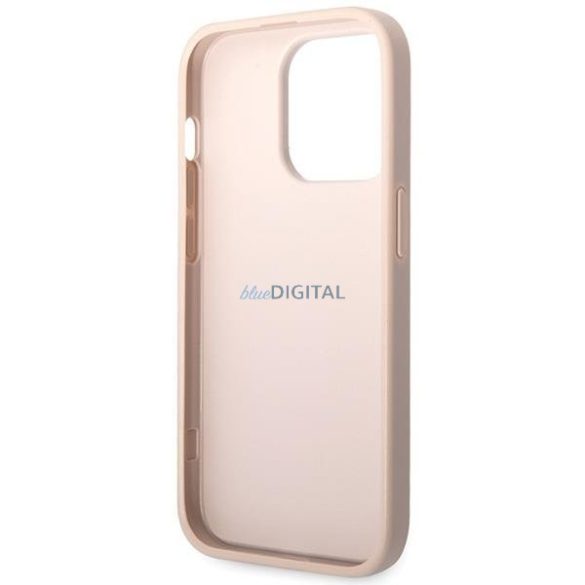 Guess 4G nagy fém logós tok iPhone 15 Pro készülékhez - rózsaszín