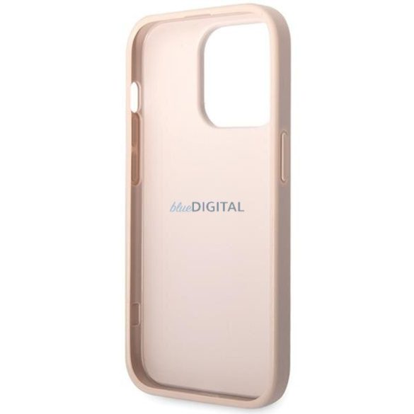 Guess GUHCP15X4GMGPI iPhone 15 Pro Max 6.7" rózsaszín keménytok 4G Big Metal logo