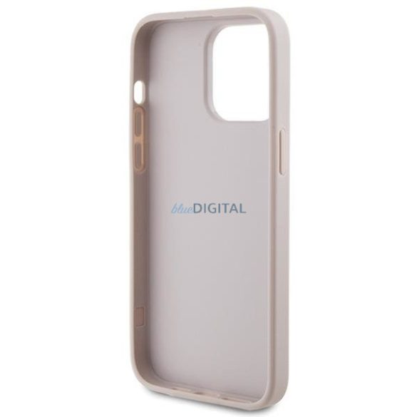 Guess 4G fém arany logós tok iPhone 15 Pro Max készülékhez - rózsaszín