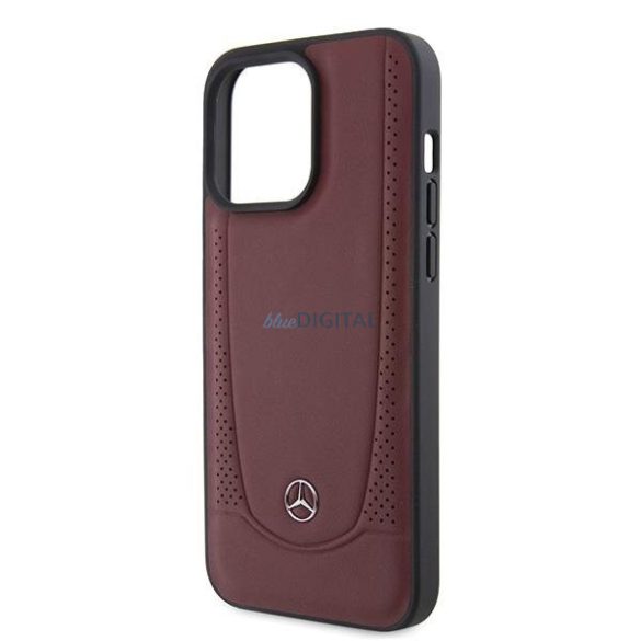 Mercedes MEHCP15LARMRE iPhone 15 Pro 6.1" piros/piros keménytok bőr Urban Bengale