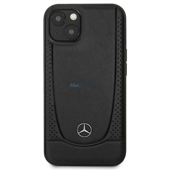 Mercedes MEHCP15MARMBK iPhone 15 Plus 6.7" fekete keménytok bőr Urban