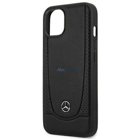 Mercedes MEHCP15MARMBK iPhone 15 Plus 6.7" fekete keménytok bőr Urban