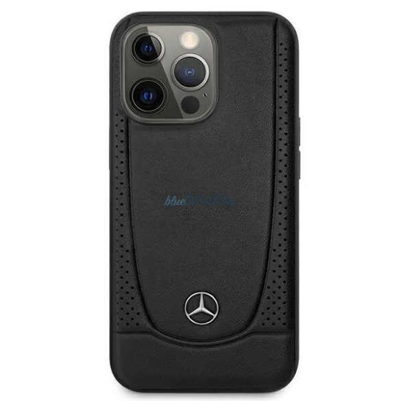 Mercedes MEHCP15LARMBK iPhone 15 Pro 6.1" fekete keménytok bőr Urban