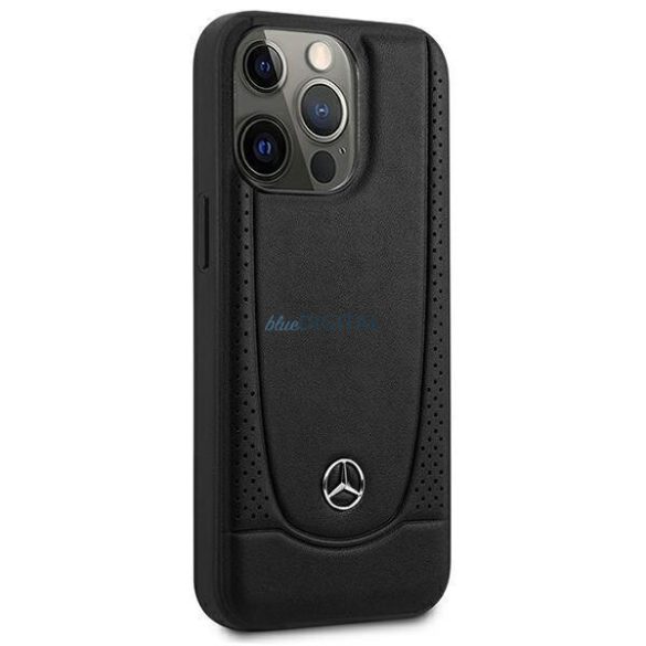 Mercedes MEHCP15XARMBK iPhone 15 Pro Max 6.7" fekete keménytok bőr Urban