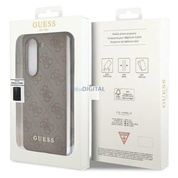 Guess GUHCZFD5GF4GBR F946 Z Fold5 barna keménytok 4G Charms kollekció