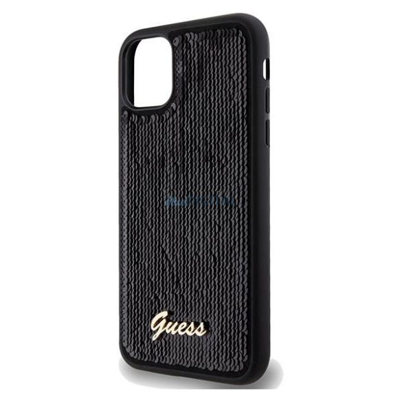 Guess Sequin Script tok iPhone 11 / Xr - fekete