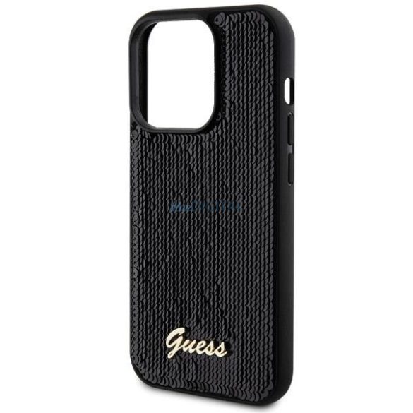 Guess Sequin Script tok iPhone 13 Pro Max - fekete