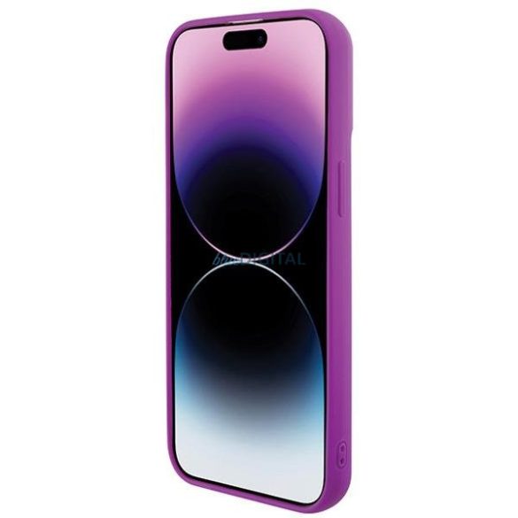 Guess Disco Metal Script tok iPhone 15 Pro Max készülékhez - rózsaszín
