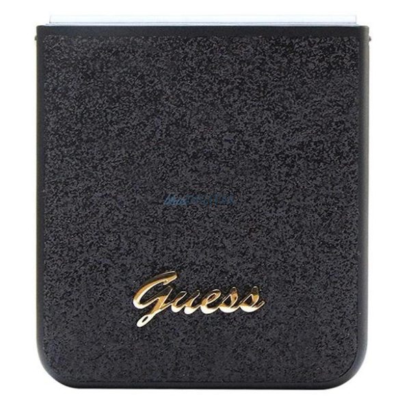 Guess Glitter Script tok Samsung Galaxy Z Flip 5 - fekete