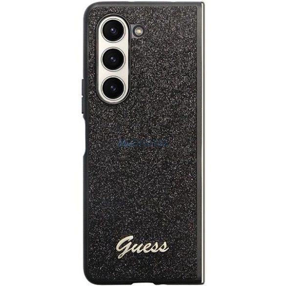Guess GUHCZFD5HGGSHK Samsung Galaxy Z Fold5 fekete keménytok csillogó
