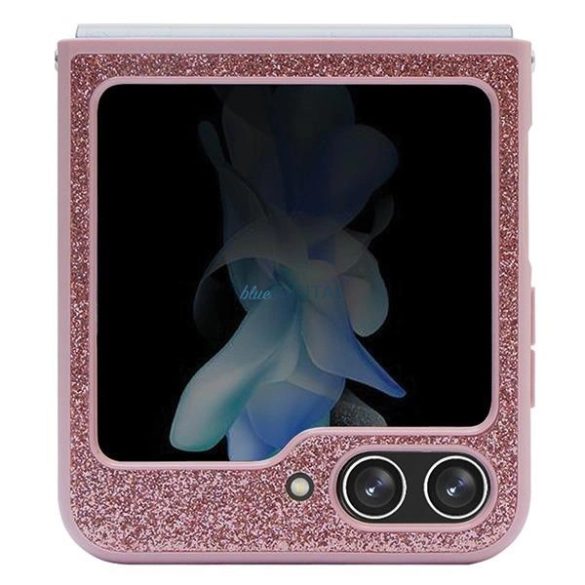 Guess Glitter Script tok Samsung Galaxy Z Flip 5 - rózsaszín
