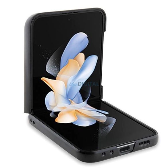 Karl Lagerfeld Saffiano Monogram Choupette Pin tok Samsung Galaxy Z Flip 5 - fekete