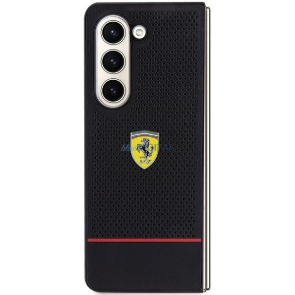 Ferrari Perforated Line tok Samsung Galaxy Z Fold 5 - fekete