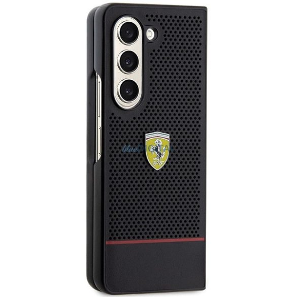 Ferrari Perforated Line tok Samsung Galaxy Z Fold 5 - fekete