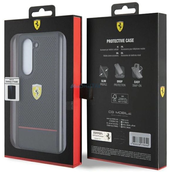 Ferrari Perforated Line tok Samsung Galaxy Z Fold 5 - fekete